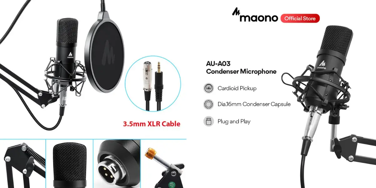 Maono AUA03 Condenser Microphone Kit (4).webp